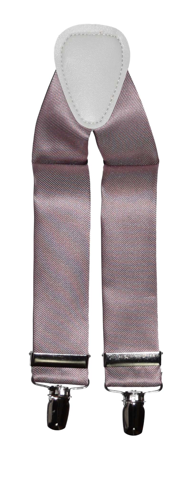 Quartz satin suspenders with clips on a white background from tuxclub