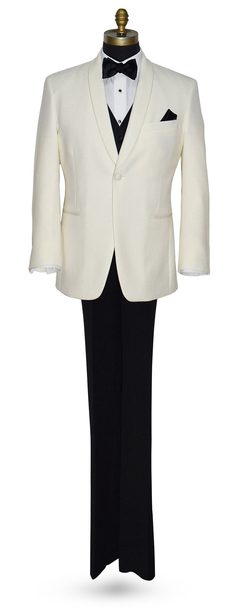Ivory Shawl Collar Dinner Jacket for Rental