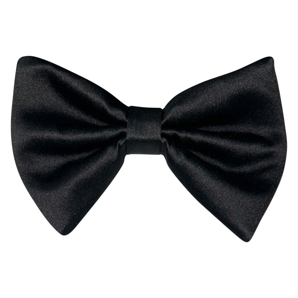 Big Black bow tie on a white background