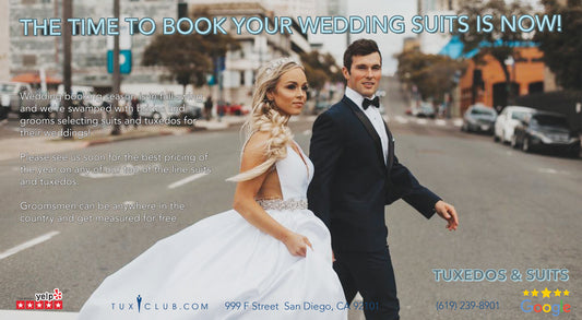 Wedding Tuxedo and Suit Booking Season