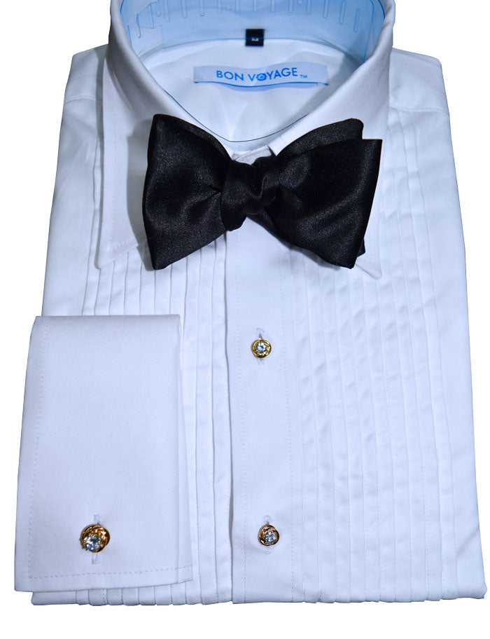 cubic zirconia suds and cuffliunks in gold setting