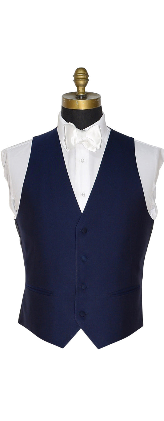 NAVY-BLUE WOOL VEST