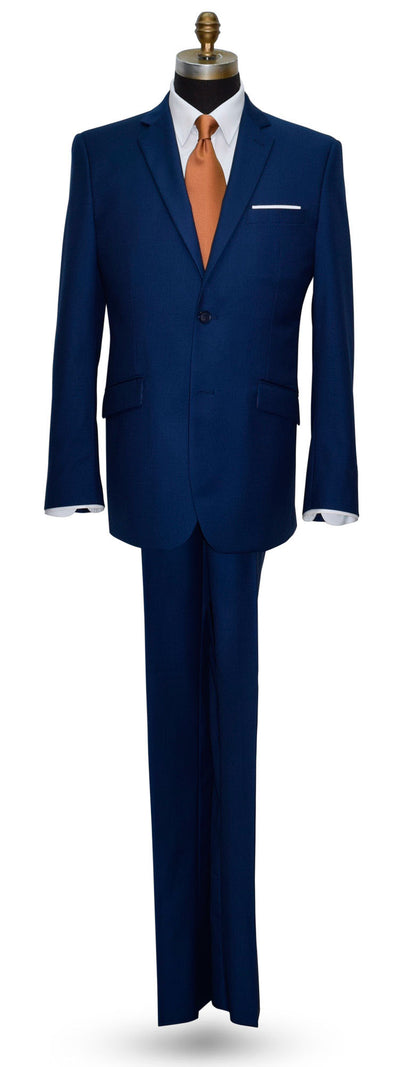 Indigo Blue Mens 3-Piece Slim Fit Suit