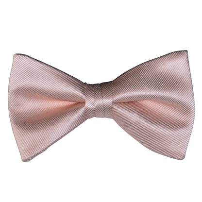 Blush "pre-tied"  bow tie on a white background