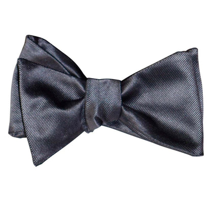 charcoal "tie-yourself" bowtie against a white background