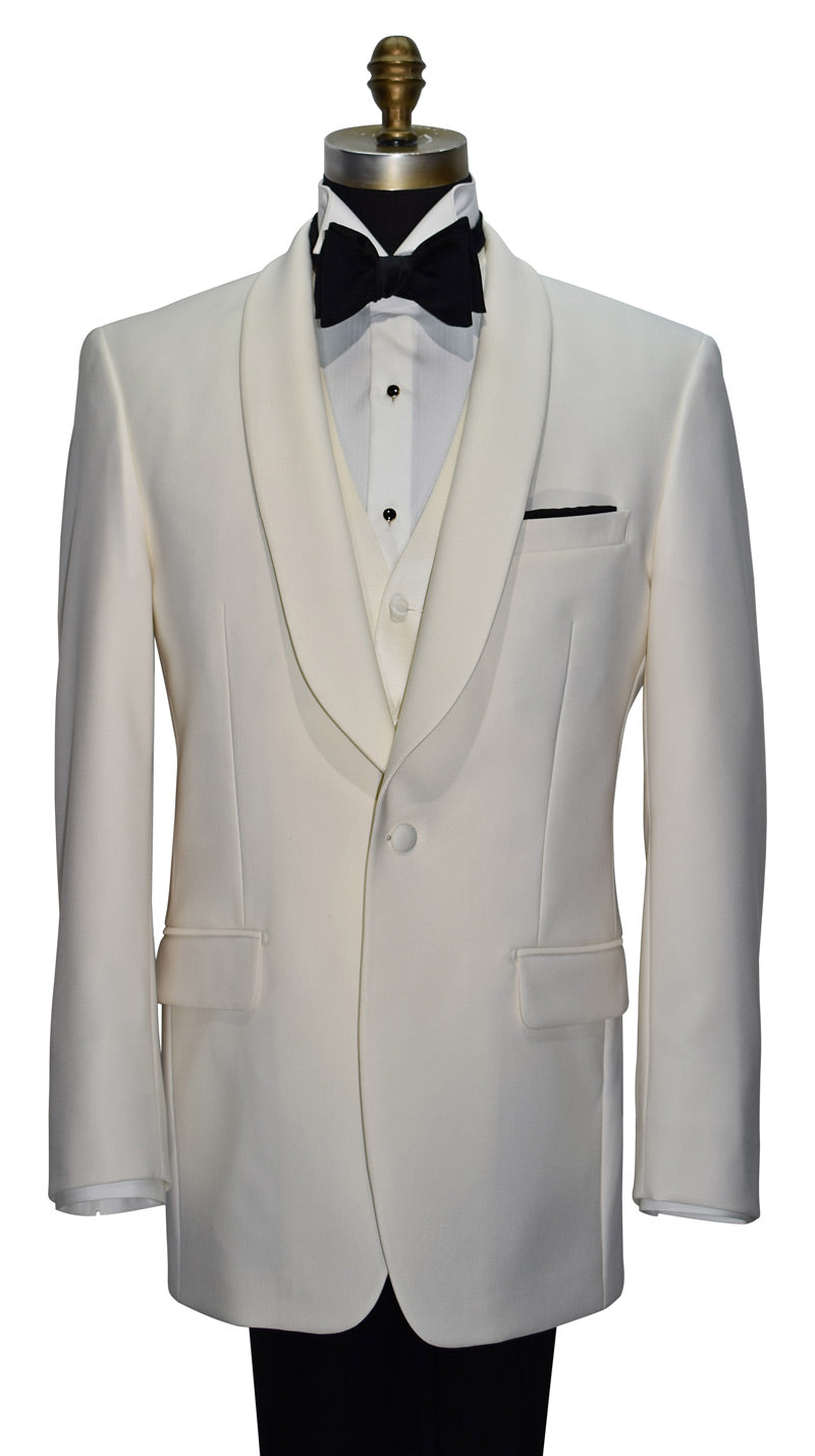 Ivory Shawl Collar Tuxedo Model 2