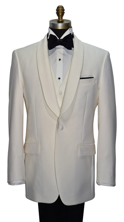 Ivory Shawl Collar Tuxedo Model 2