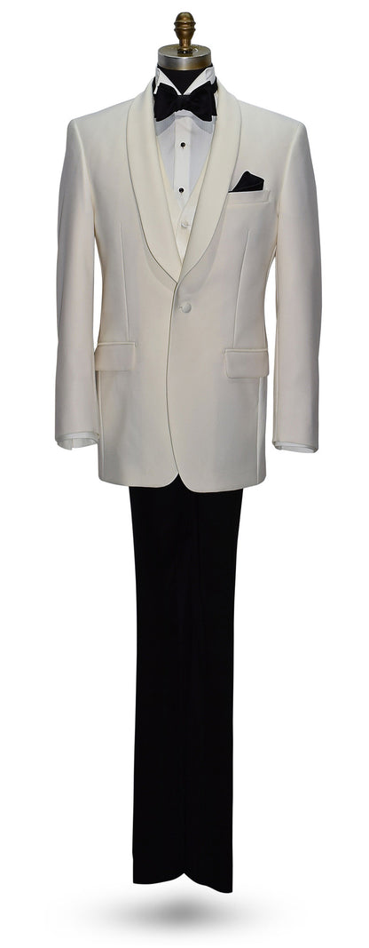 Ivory Shawl Collar Tuxedo Model 2