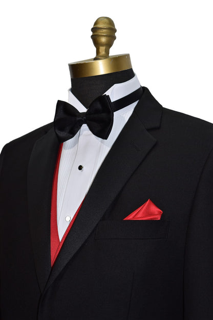 VALENTINA - RUBY RED POCKET HANDKERCHIEF #