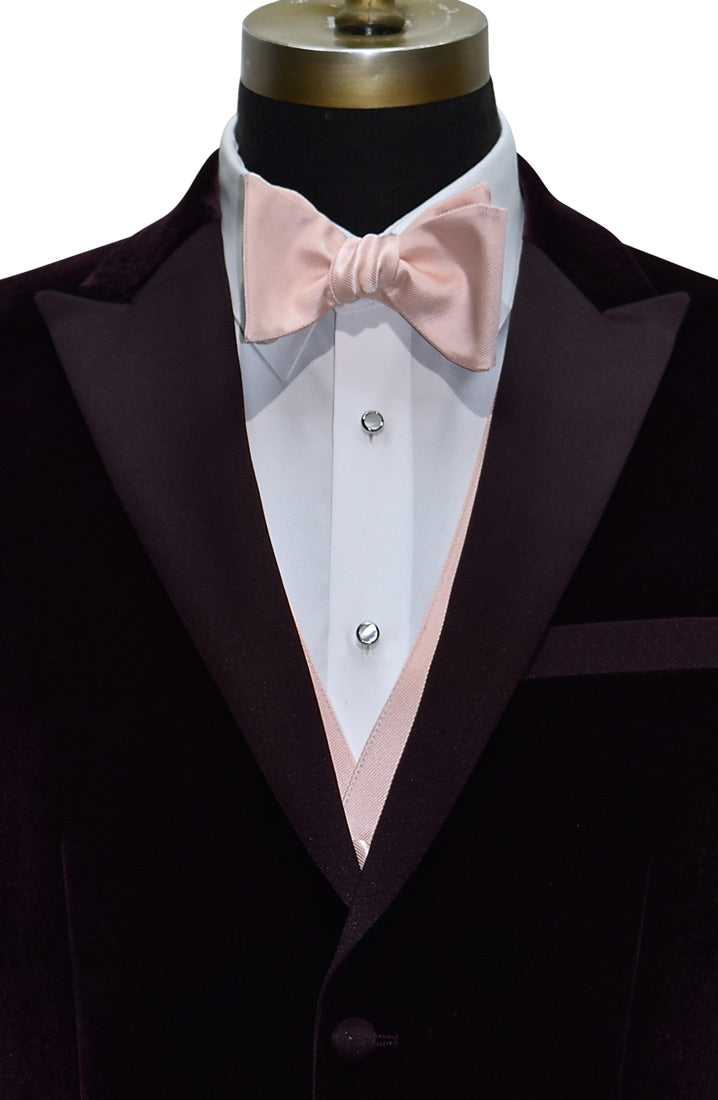 Plum Velvet Tuxedo Jacket