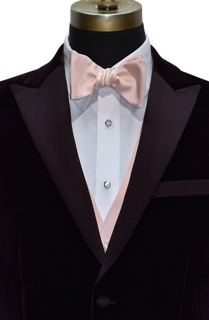 Plum Velvet Tuxedo Jacket