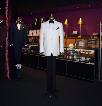 Ivory Shawl Collar Tuxedo Model 2