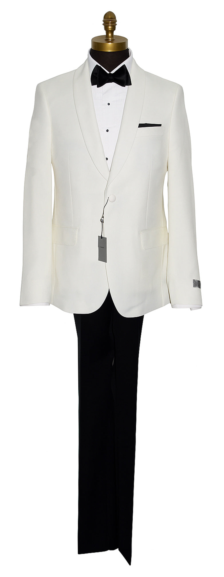Ivory Shawl Collar Tuxedo Retail