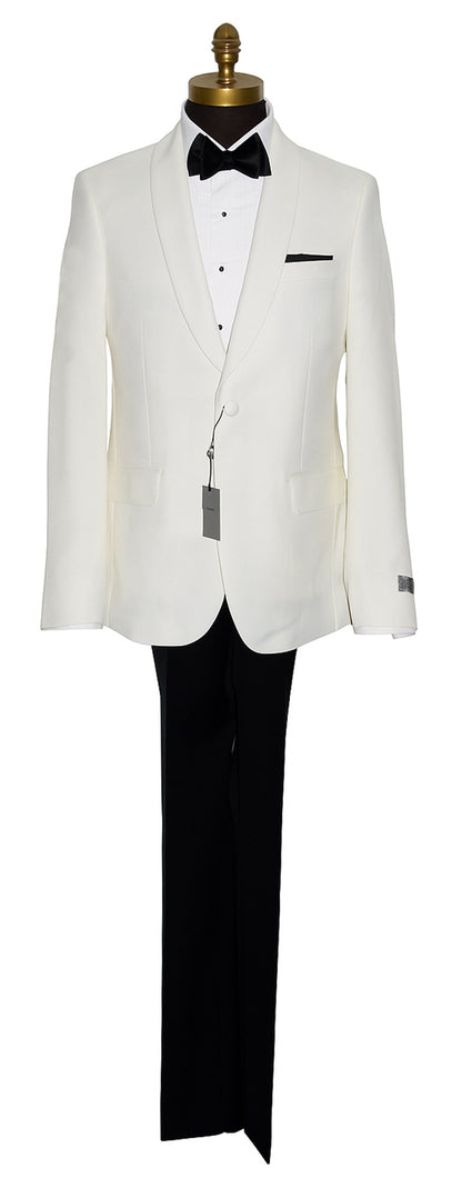 Ivory Shawl Collar Tuxedo Retail