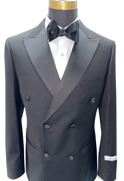 Black Double Breasted Tuxedo