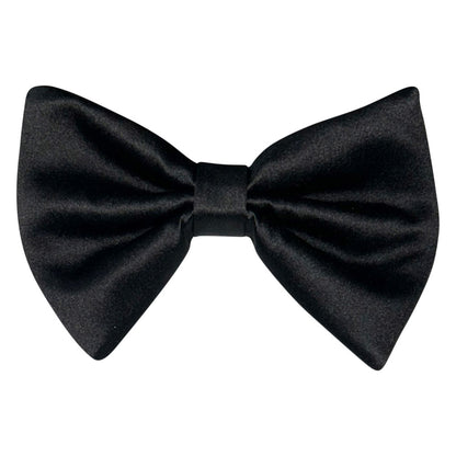 Big Black bow tie on a white background