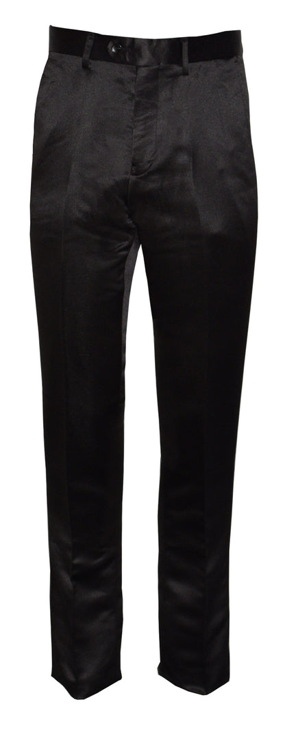 BLACK SATIN PANTS#