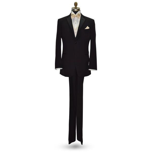 Champagne Bow Tie and Pocket Hankie -SELF TIE #