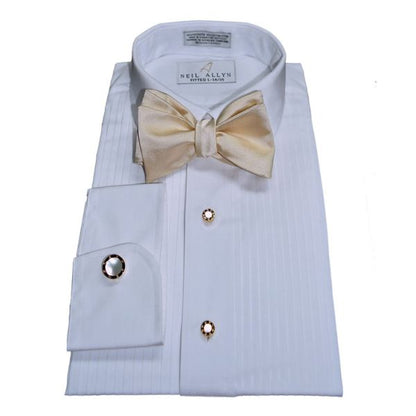 Champagne Bow Tie and Pocket Hankie -SELF TIE #