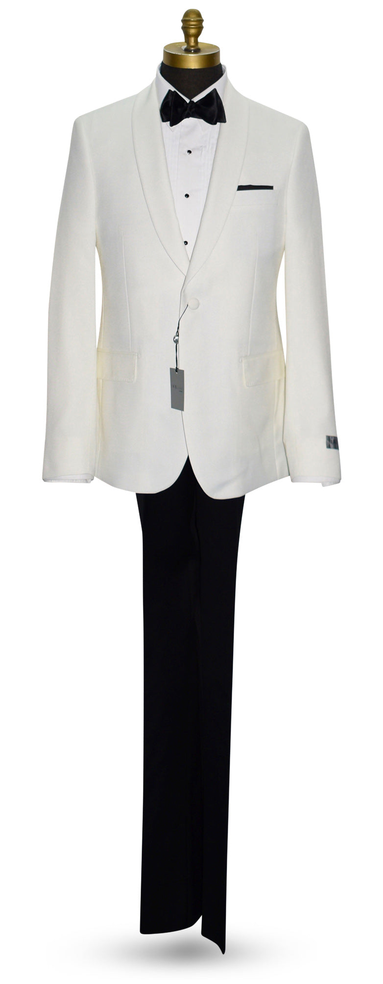 Ivory Shawl Collar Tuxedo Retail