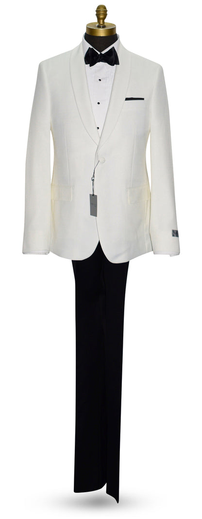 Ivory Shawl Collar Tuxedo Retail