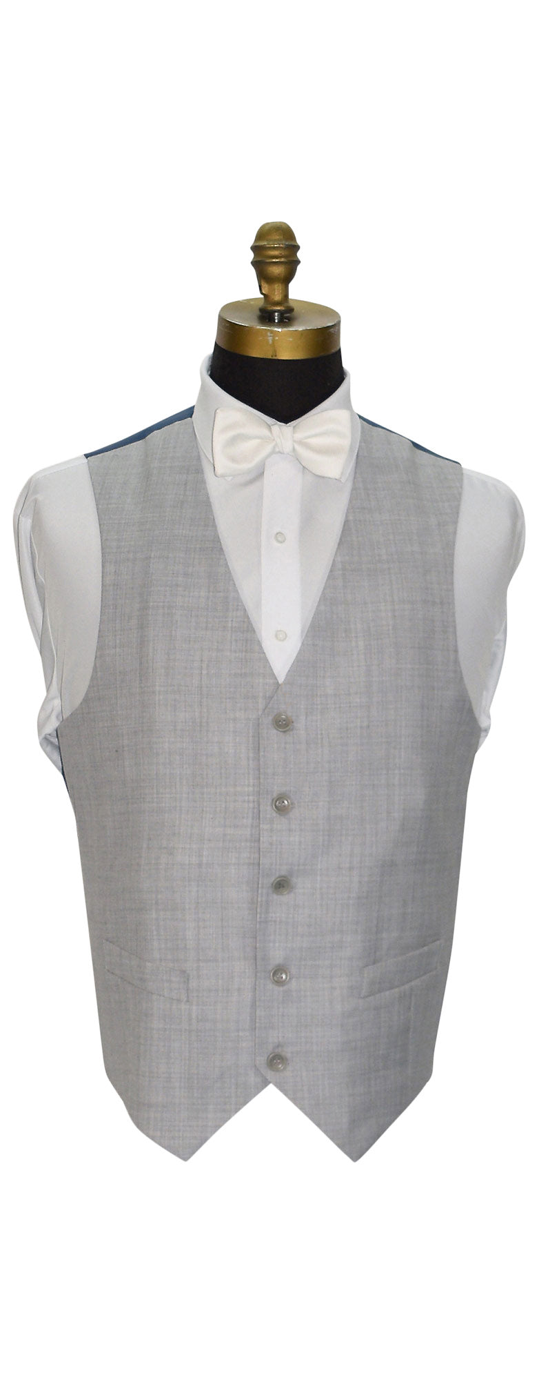 Light Gray Men's 2-Piece Suit - Vest Optional