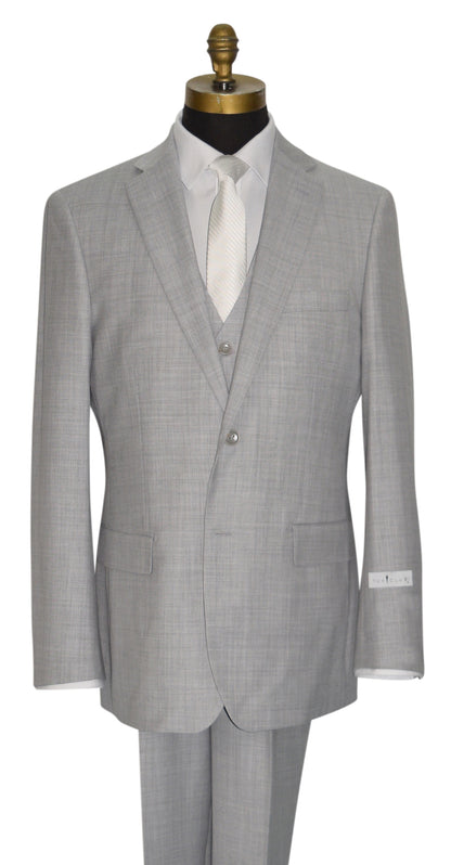 Light Gray Men's 2-Piece Suit - Vest Optional
