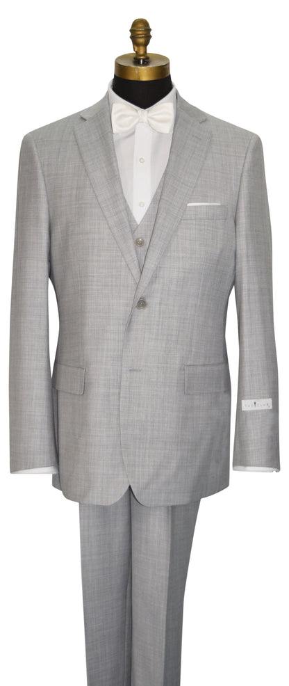 Light Gray Men's 2-Piece Suit - Vest Optional