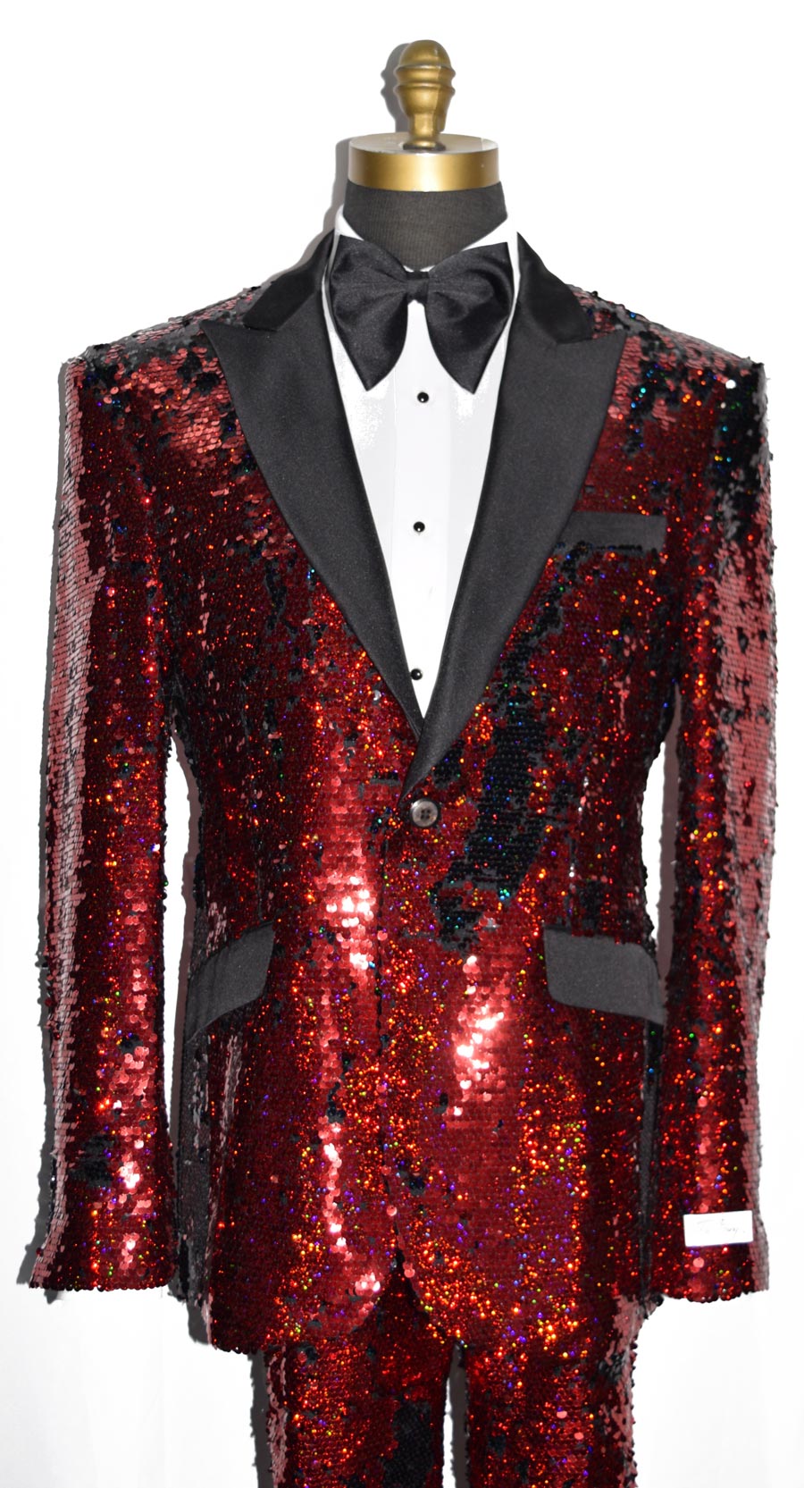 Red Sequins Tuxedo$@