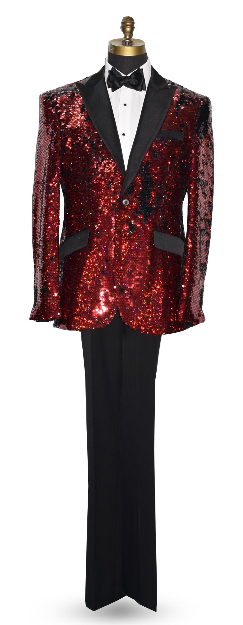 Red Sequins Tuxedo$@