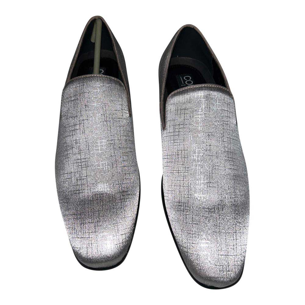 Silver-Gray Slip-On Shoes for Men Silver-Gray Slip-On Shoes for Men