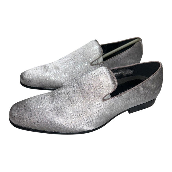 Silver-Gray Slip-On Shoes for Men Silver-Gray Slip-On Shoes for Men