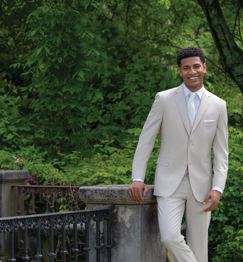 Tan Slim-Fit Suit Rental by TUXCLUB