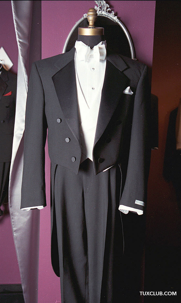 Black Tailcoat for White Tie Rental