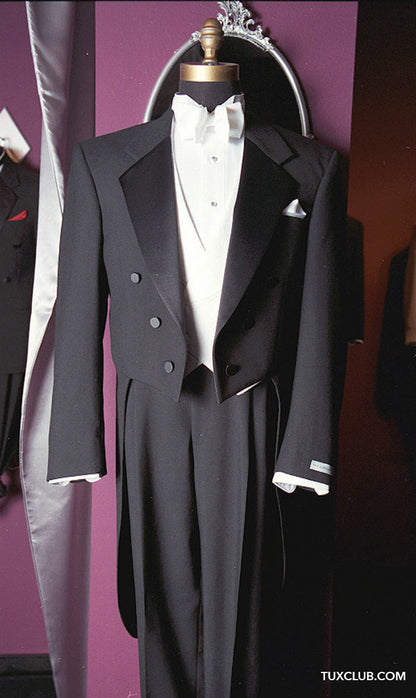 Black Tailcoat for White Tie Rental