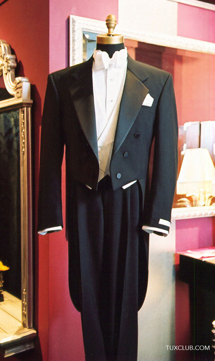 Black Tailcoat for White Tie Rental
