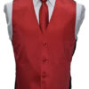 Ruby Red Tuxedo Vest