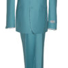 Mediterranean Blue Suit Coat and Pants Set