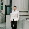 Ivory Shawl Collar Tuxedo for Weddings