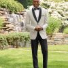 ivory shawl collar tuxedo with black shawl collar tuxclub.com